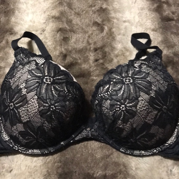 Soutien-gorge Maidenform Self Expressions 36B - Couleur Ivoire Et Dentelle Noire, à Armatures